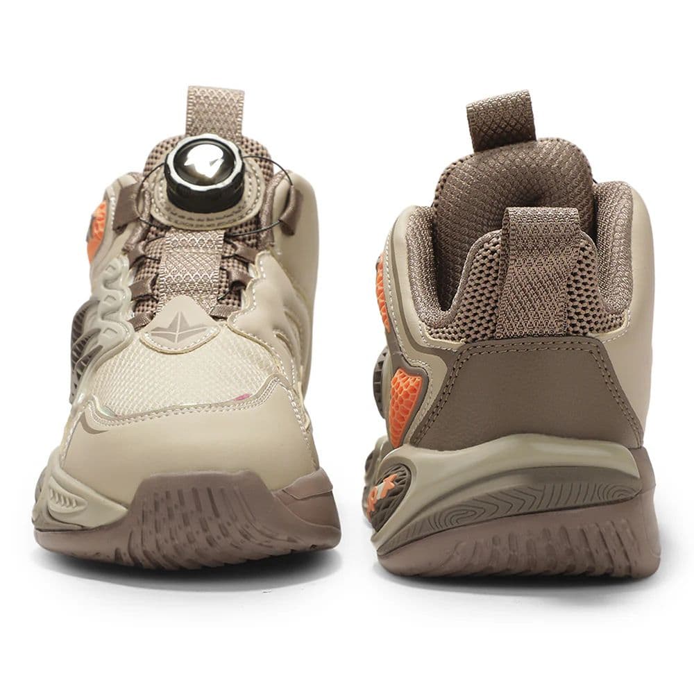 Leap7X ZLP-XK-11 Kids' Beige Walking Shoes - TWIST & GO with Memory Foam & Colorblock Design — photo 8