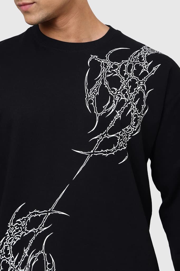 Die Lifting Fullsleeves T-shirt Black — photo 4