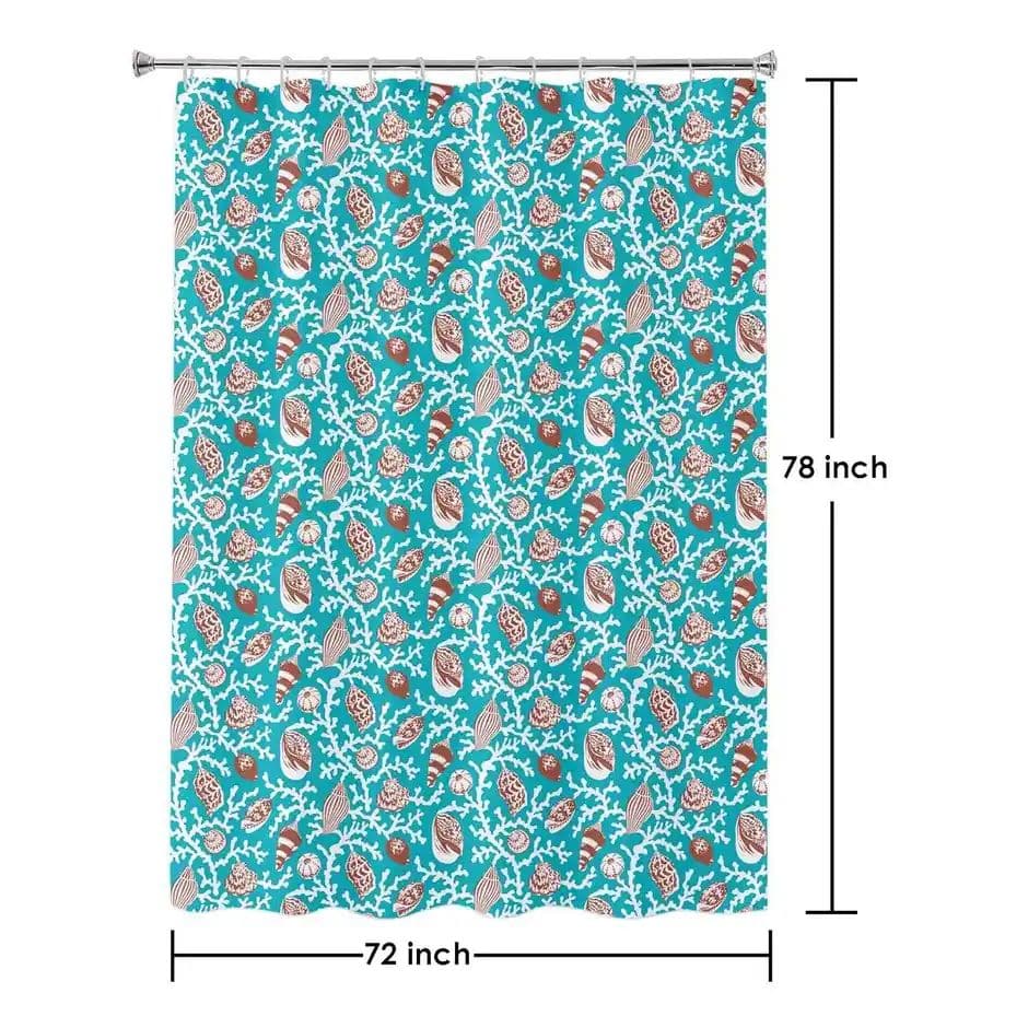 Lushomes Shower Curtain - Blue | Printed Dessert | Non-PVC | Water-Repellent | 72 x 80 inch — photo 3