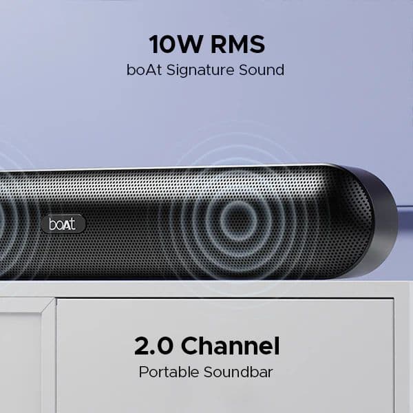 boAt Aavante Bar 480 | Bluetooth Soundbar with 10W RMS Signature Sound, 2.0 Channel with 7 Hours Playback, TWS Feature — photo 7