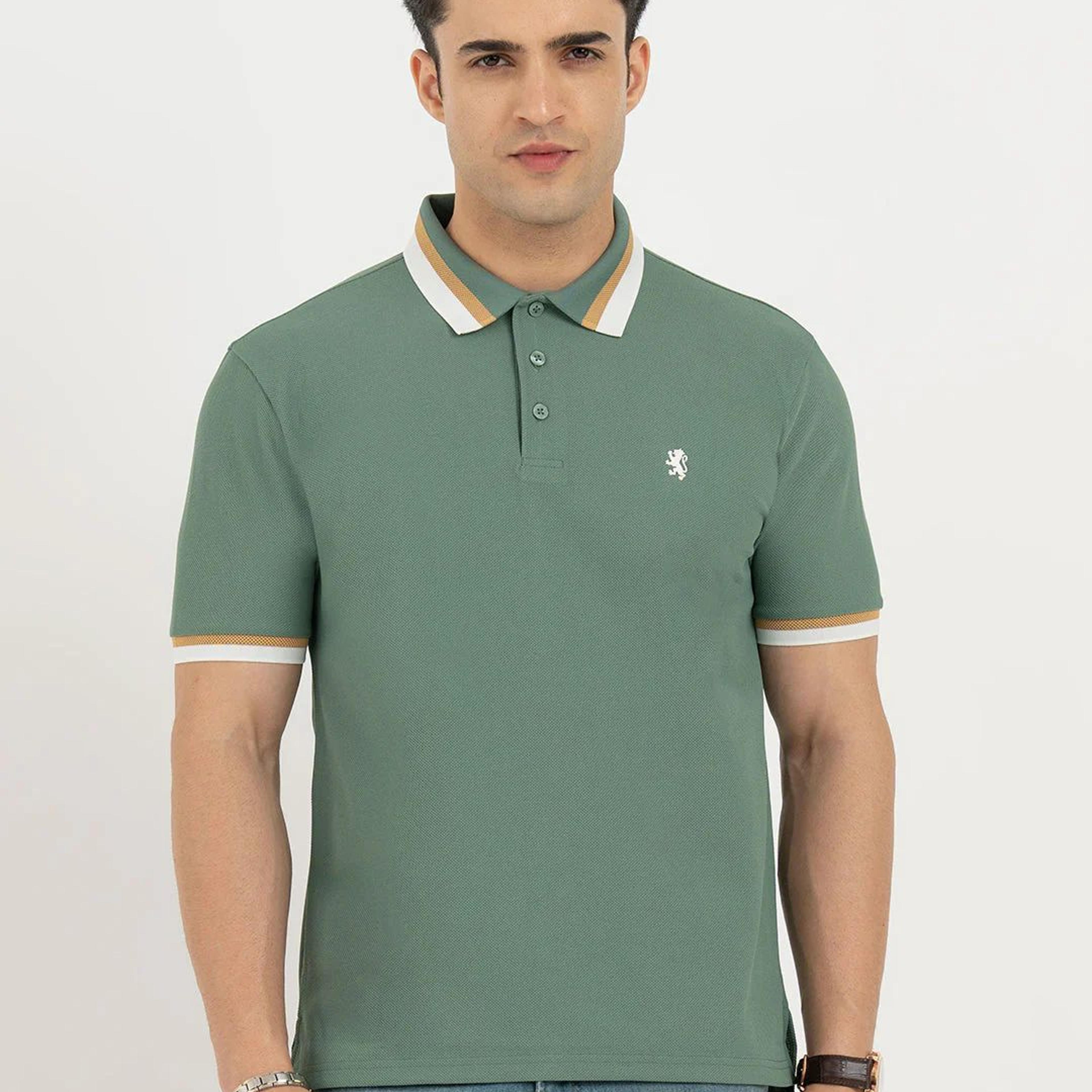 Polo T Shirts for Men in Green | Classic Polo T Shirts