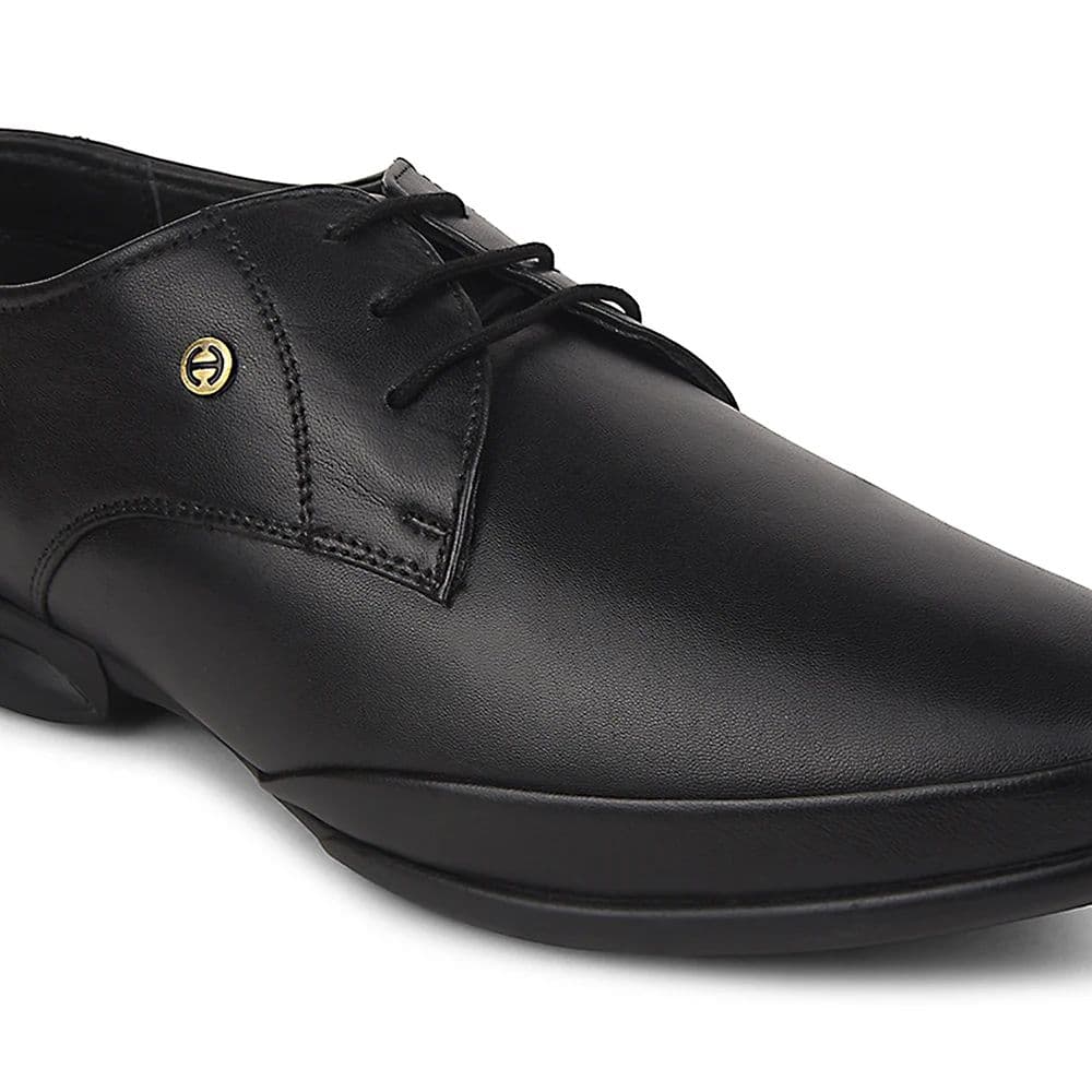 Healers Black Formal Lacing Derby Shoes For Men J757-02 By Liberty — photo 5