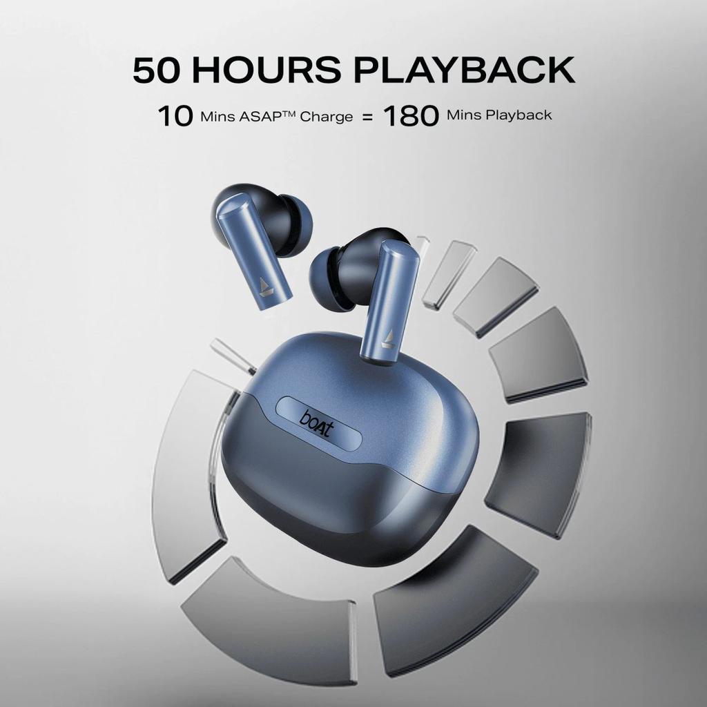 boAt Airdopes Prime 701 ANC | Wireless Earbuds with 50 Hours Playback, 46dB Hybrid ANC, Spatial Audio, Multipoint & BEAST™ Mode — photo 9