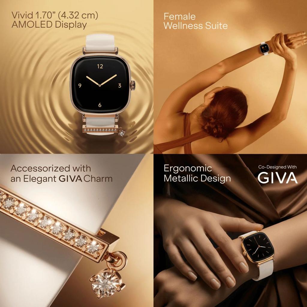 boAt Chrome Ivory | Smartwatch with 1.70" AMOLED Display, 1000 nits brightness & Female Wellness Tracking (Co-Designed with GIVA) — photo 10