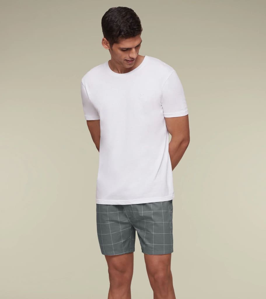 Checkmate Combed Cotton Boxers Frosty Grey — photo 4