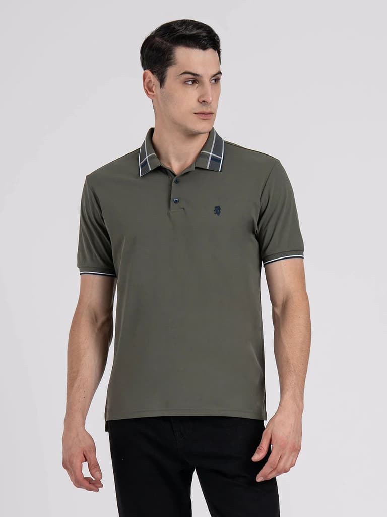 Jacquard Collar Polo T-shirt for Men | Premium Comfort | Sharp Look