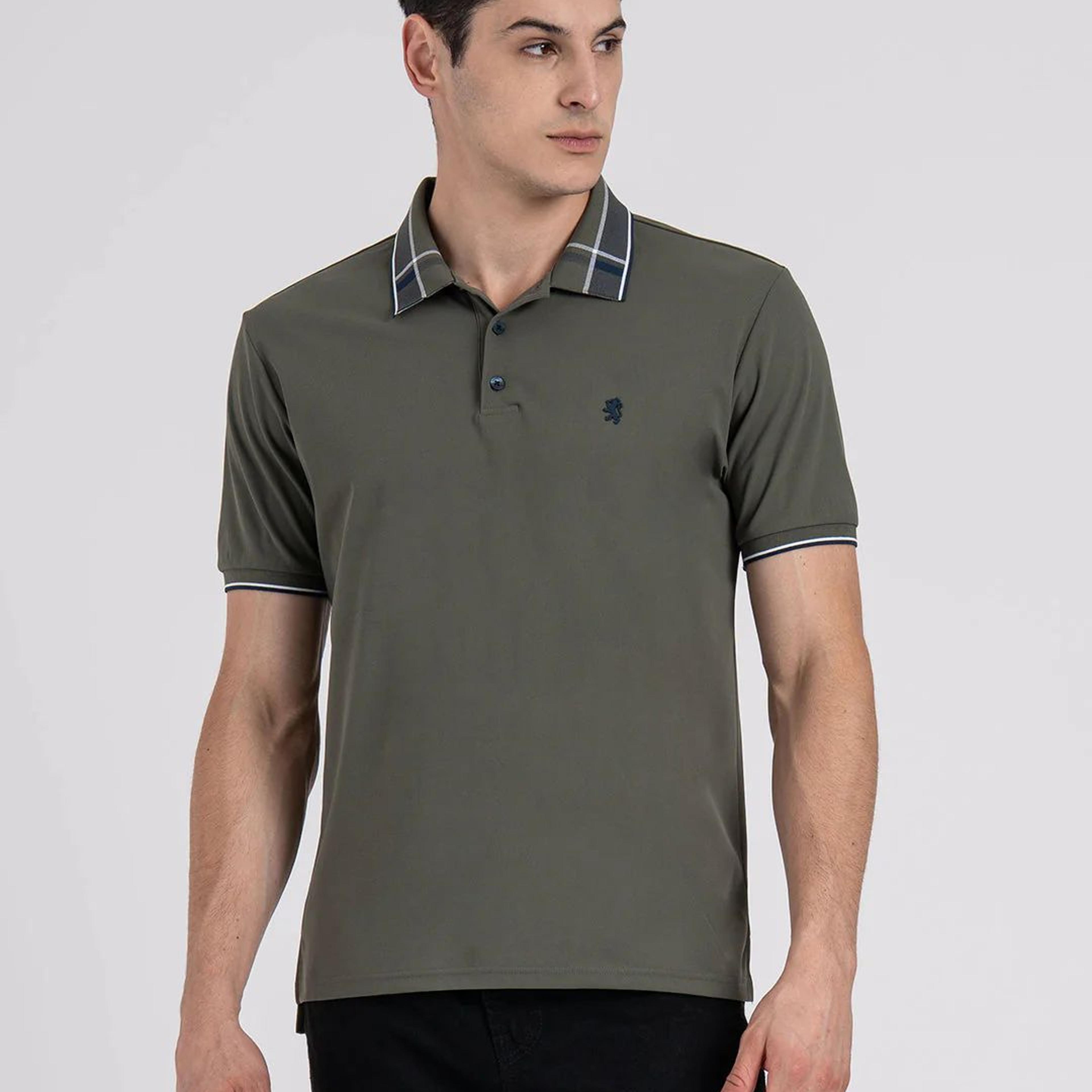 Jacquard Collar Polo T-shirt for Men | Premium Comfort | Sharp Look