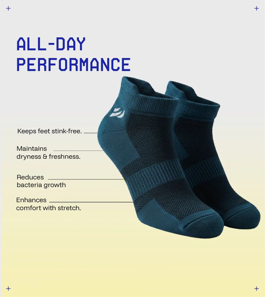 Striped Bamboo Ankle Socks