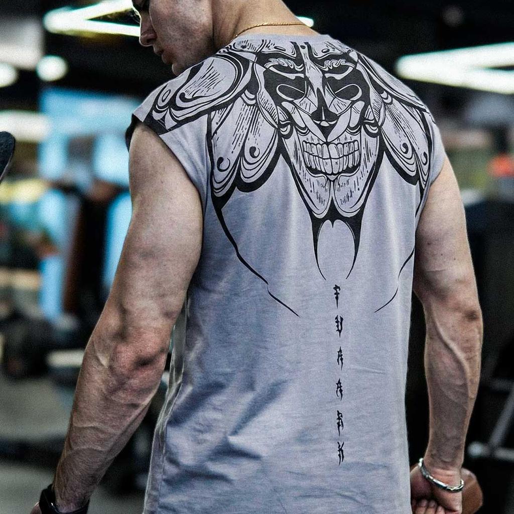Immortal Capsleeves Tank Light Grey