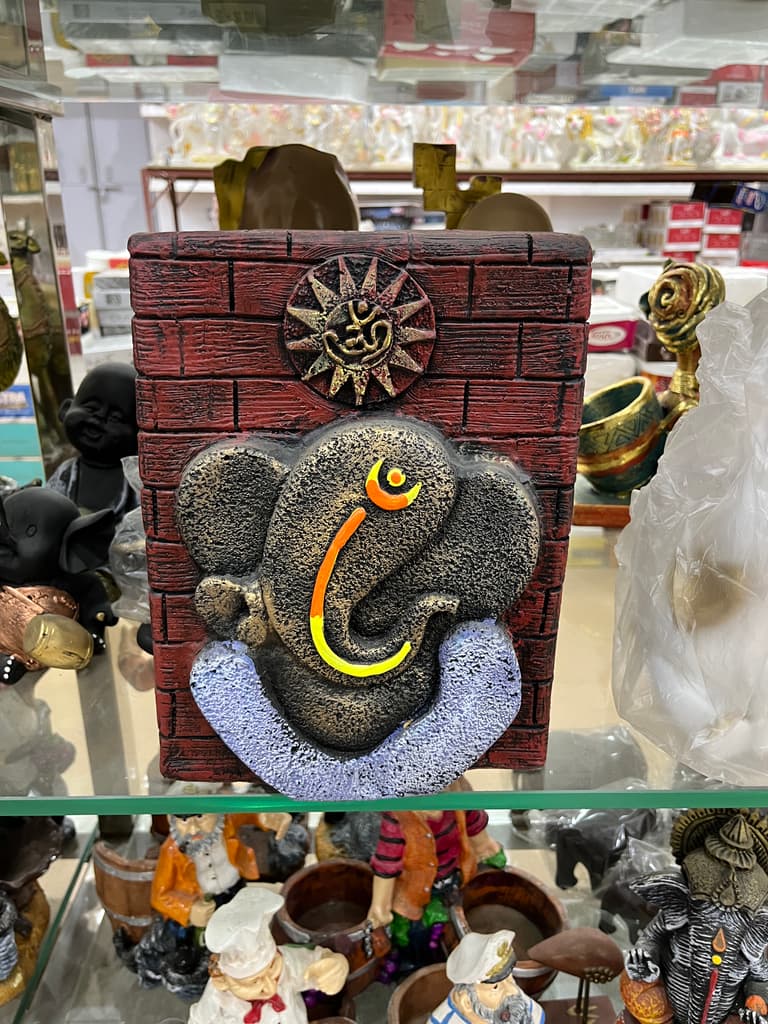 Hindu Elephant Statue | Sculpture | Stone | Brown