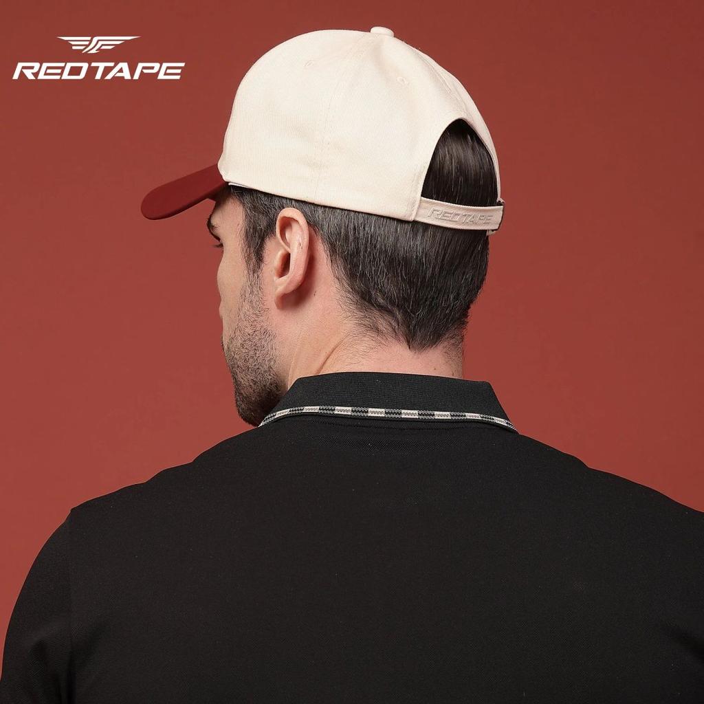 Unisex Beige Brown Colourblocked Cotton Twill Baseball Cap with Adjustable Strap — photo 6