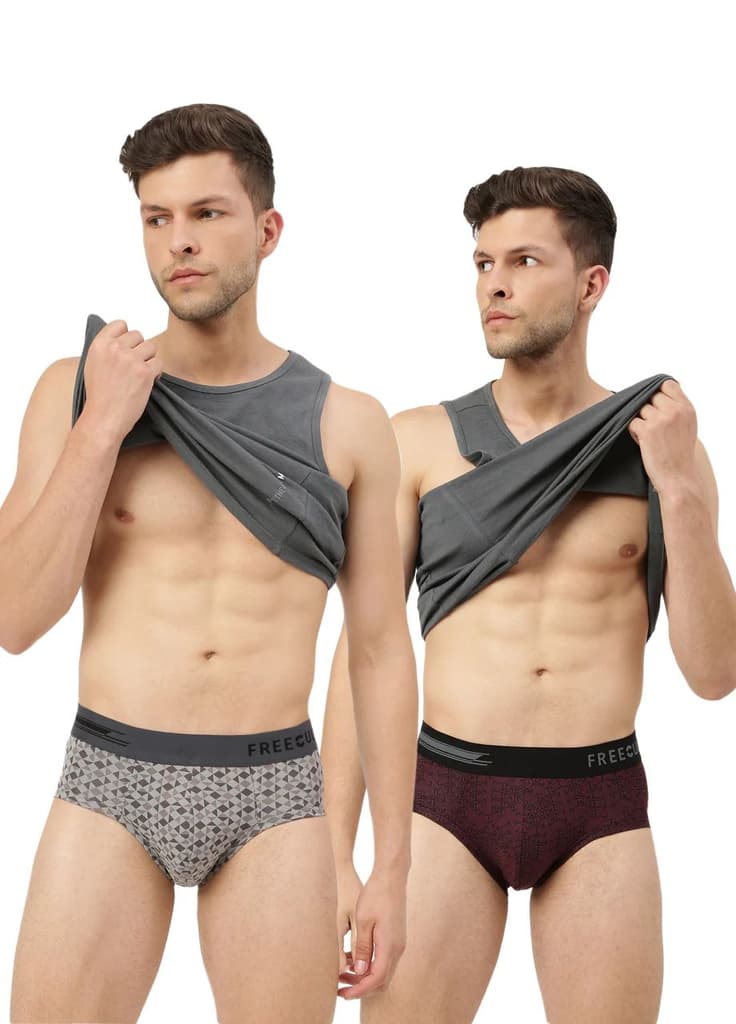 Men's Anti-Bacterial Printed Micro Modal Brief (Pack of 2) — photo 14