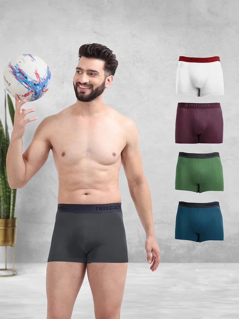Men's Anti-Bacterial Micro Modal Trunk with Luxury (Pack of 5) — photo 13