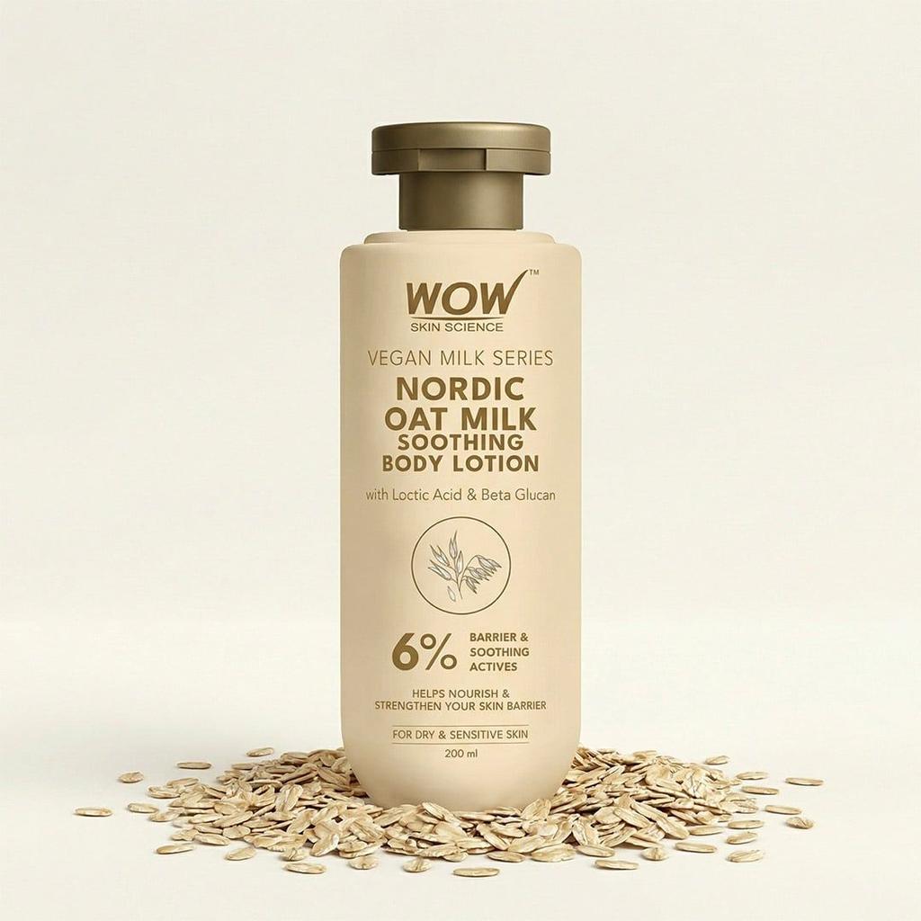Vegan Nordic Oat Milk Soothing Body Lotion Soothes & Nourishes Dry