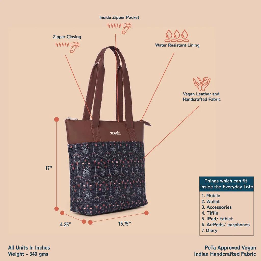 Taj Guldasta Everyday Tote Bag & Chain Wallet Combo — photo 4