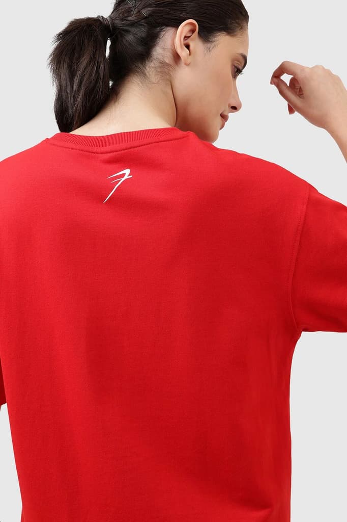 Levitate Oversized T-shirt Red — photo 4