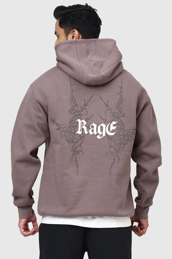 Rage Oversized Hoodie Brown — photo 7