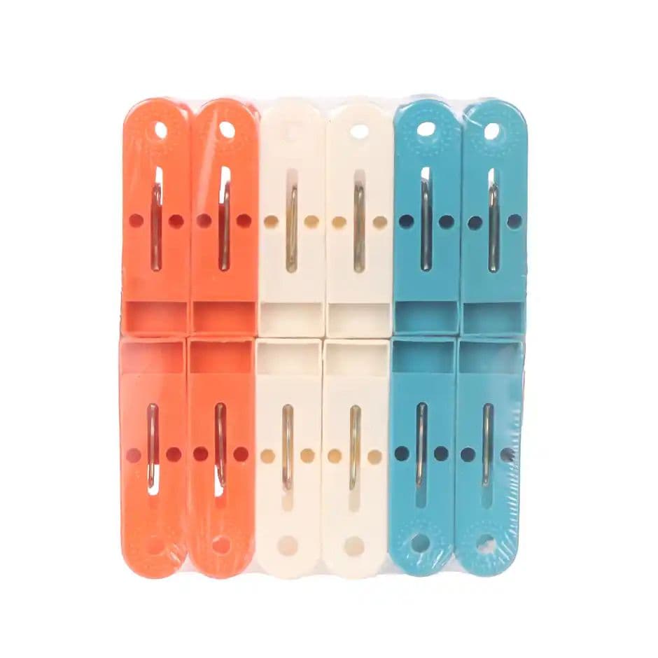 Jatin Verna Plastic Cloth Hanging Clips Set of 12 pcs | Assorted