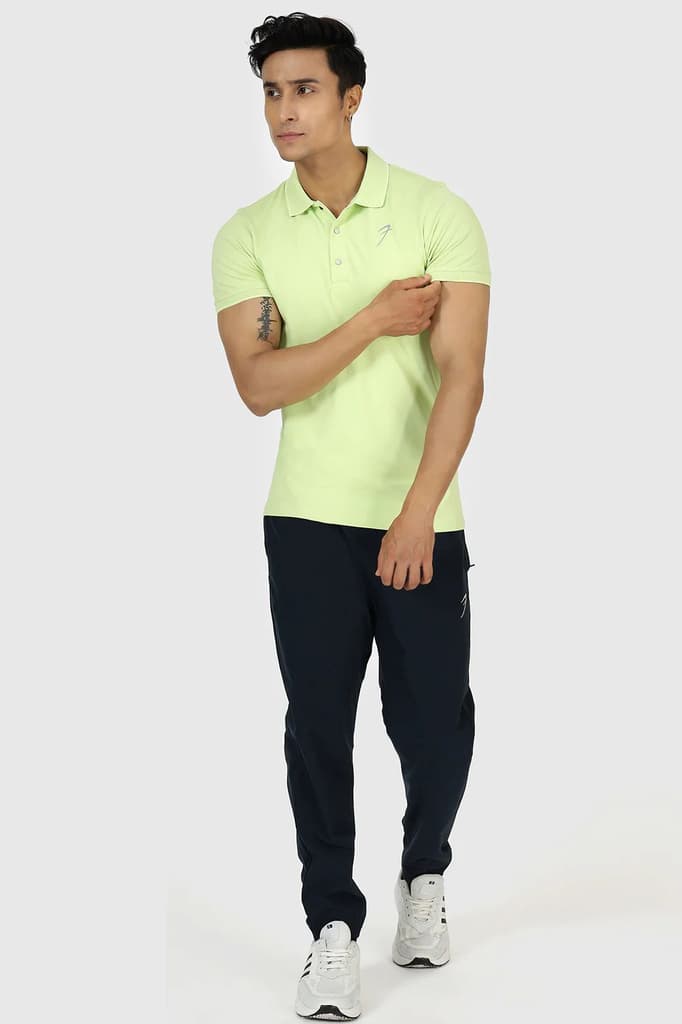 Aura Polo T-shirt Lime — photo 2