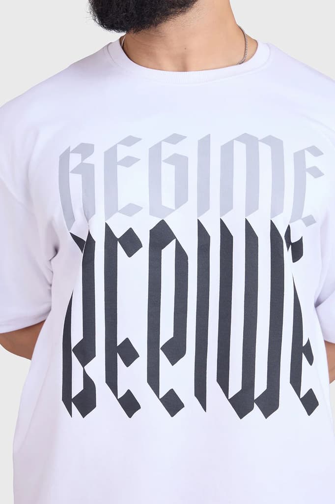 Regime Oversized T-shirts White — photo 5