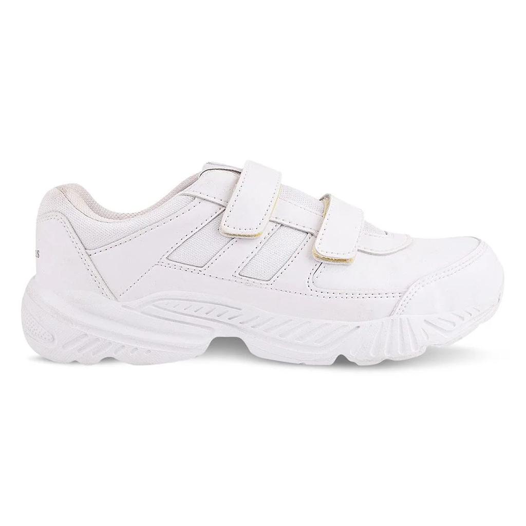 BINGO-151VS White Kid's School Shoes