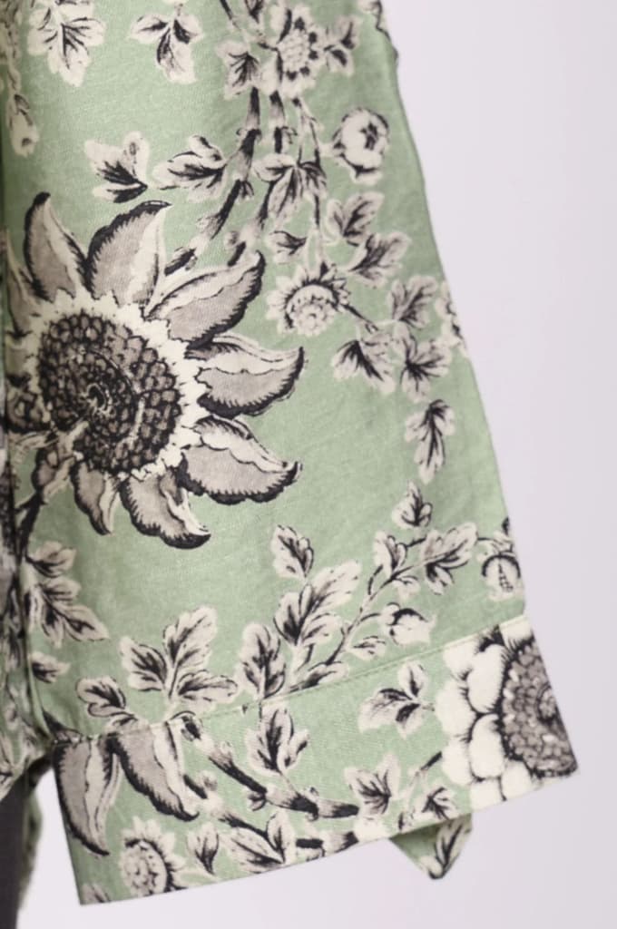 Green Floral Printed Straight Shirt — photo 7