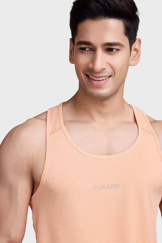 Checks Running Tank Peach — photo 4