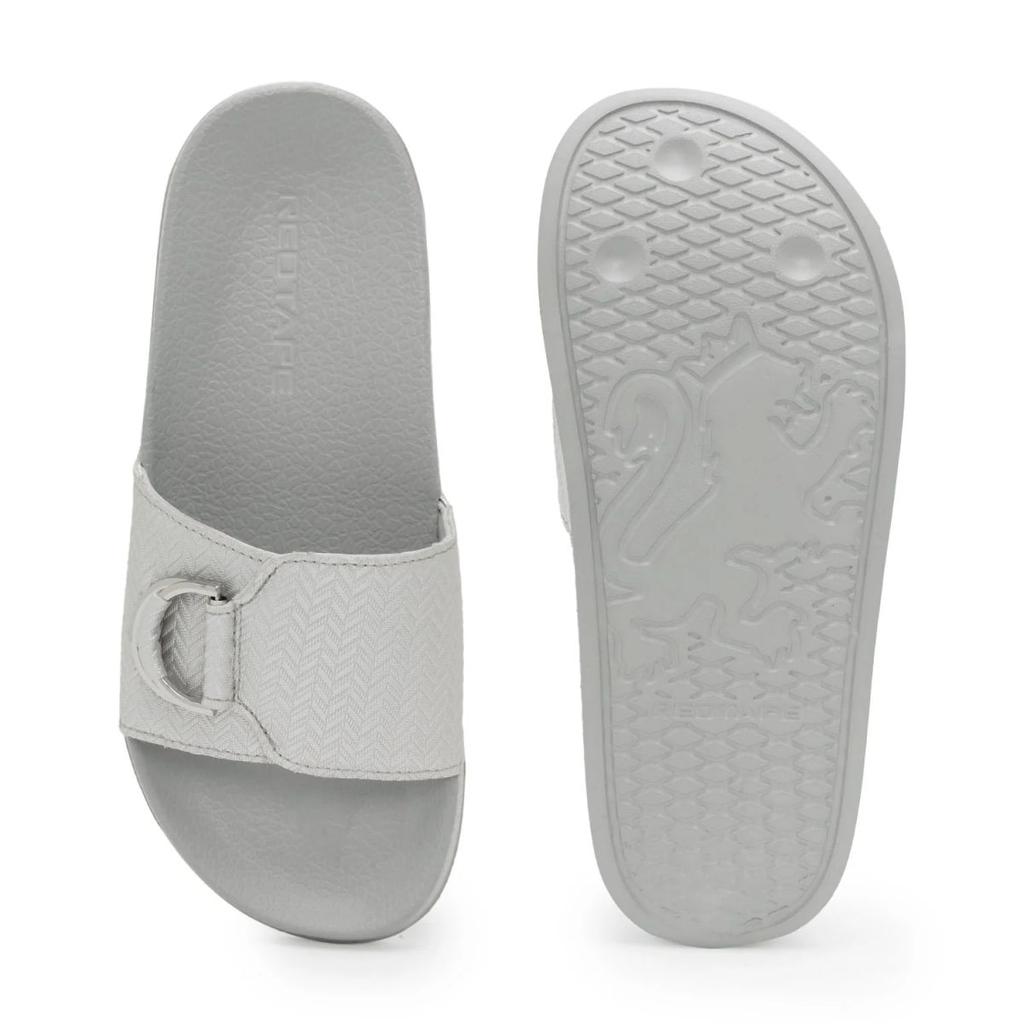 Womens Sliders in Light Grey | Casual Pool Sliders — photo 5