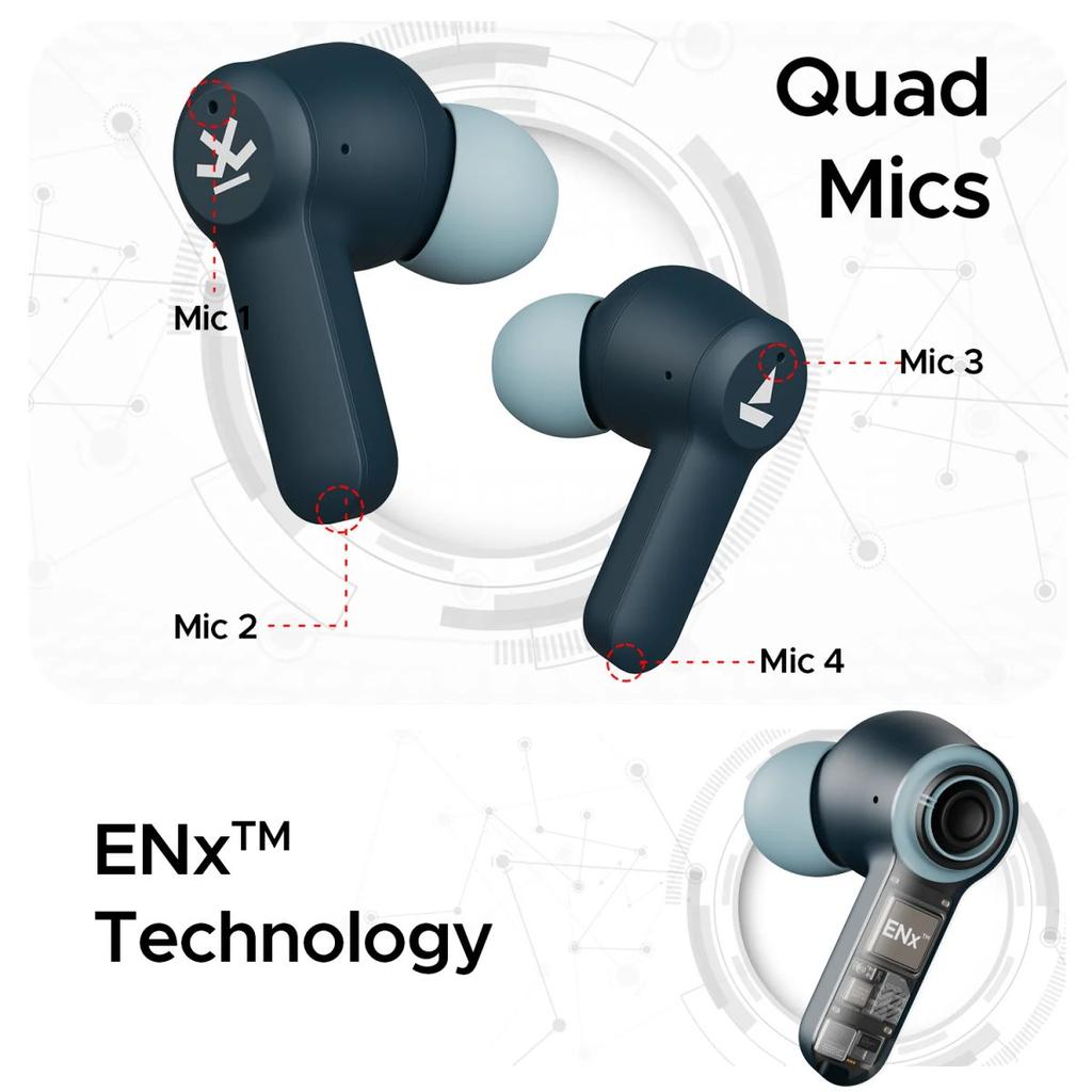 boAt Airdopes Crude | Wireless Earbuds with 50 Hours Playback, ENx™ Technology, ASAP™ Charge, BEAST™ Mode, Bluetooth v5.3 — photo 5