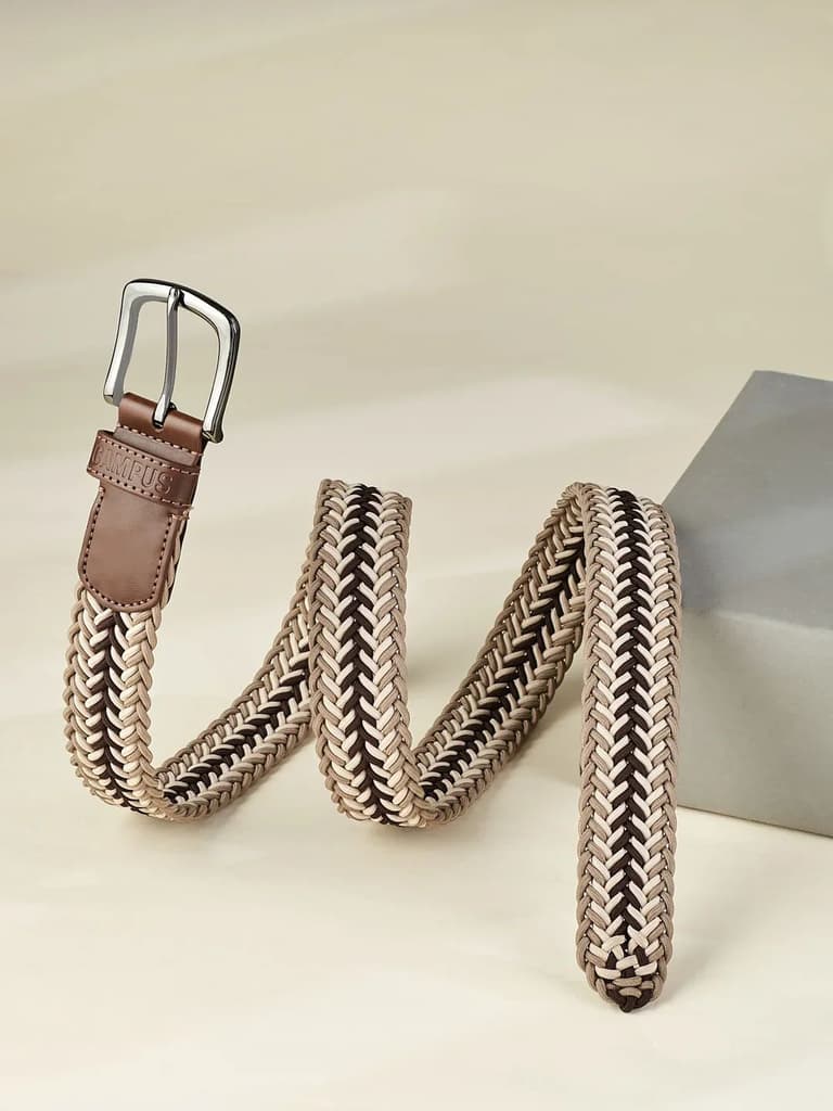 Handmade Braided Unisex Multi Color Belt — photo 2