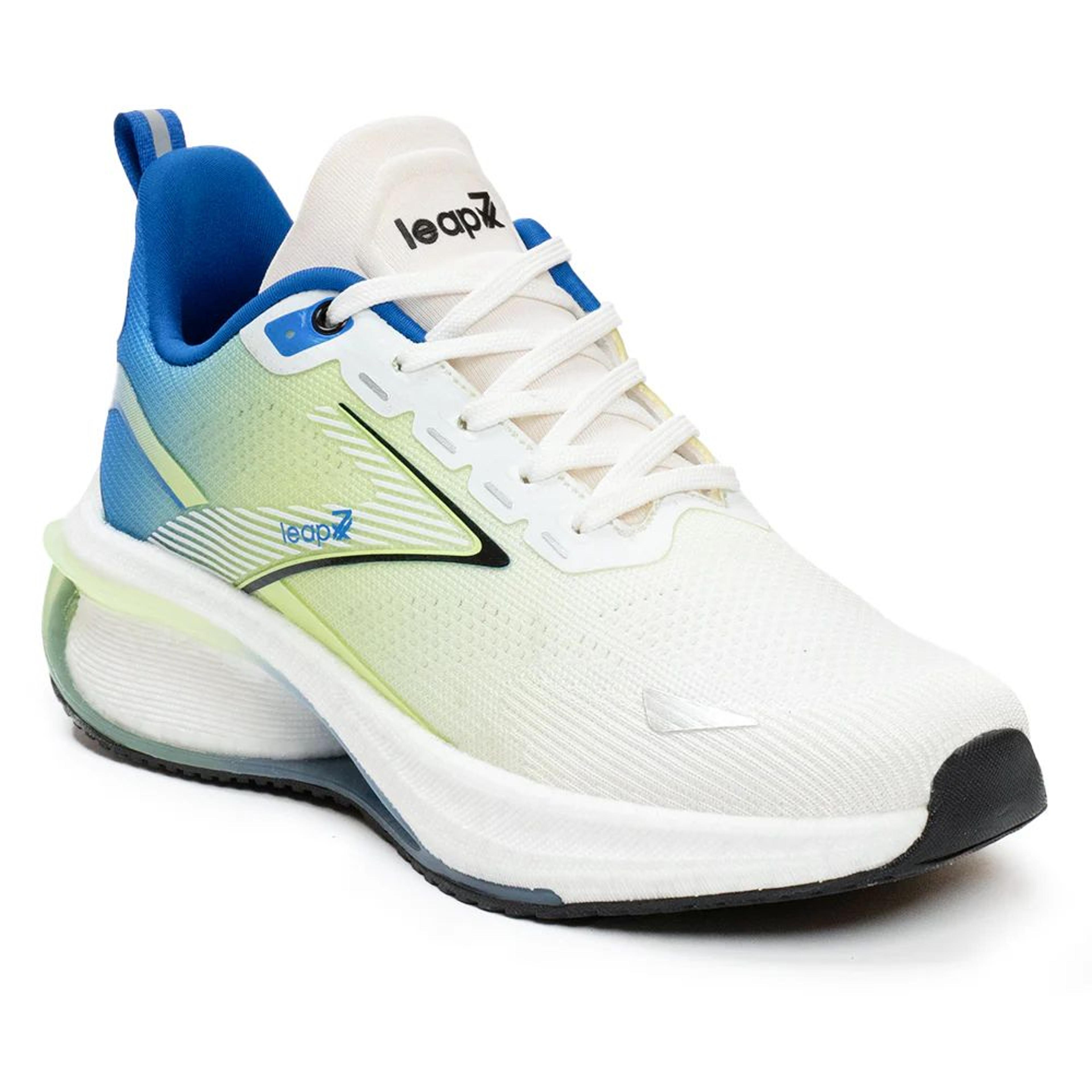 Leap7x Parrot Green Sports Lacing Running Shoes For Men MOSCOW-6 By Liberty