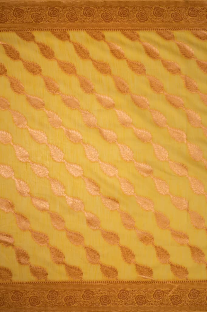 Mimosa Women's Woven Design Banarasi Style Art Silk Saree With Blouse Piece : SA00001773GDFREE — photo 9