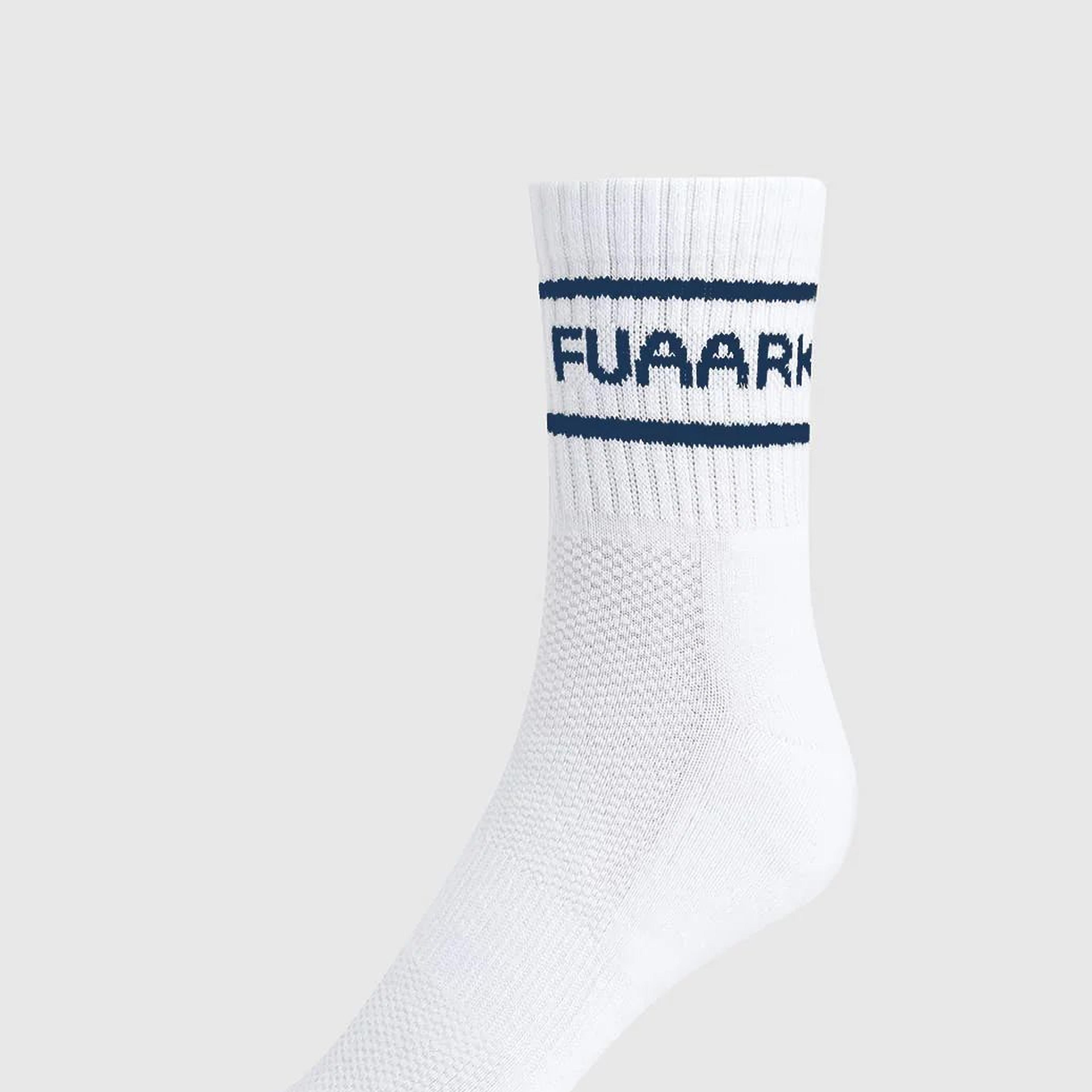 Legacy Quarter Socks White/Teal