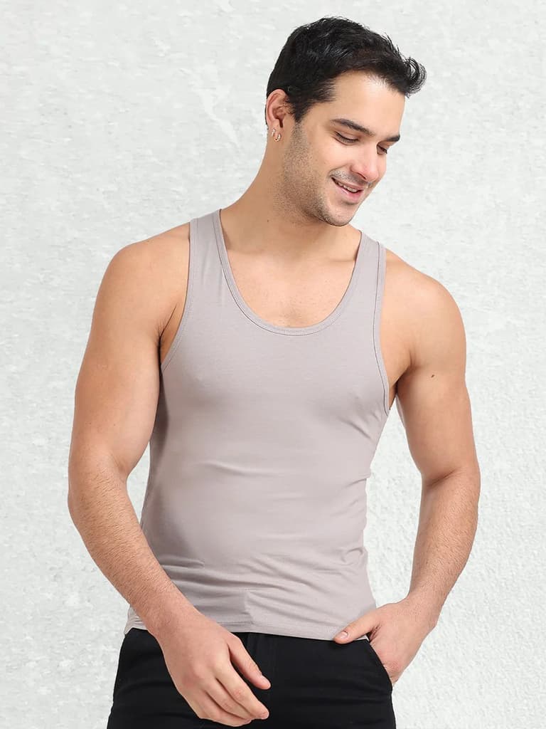 Regular Fit Organic Cotton Comfort Vest for Men (Pack of 2) — photo 9