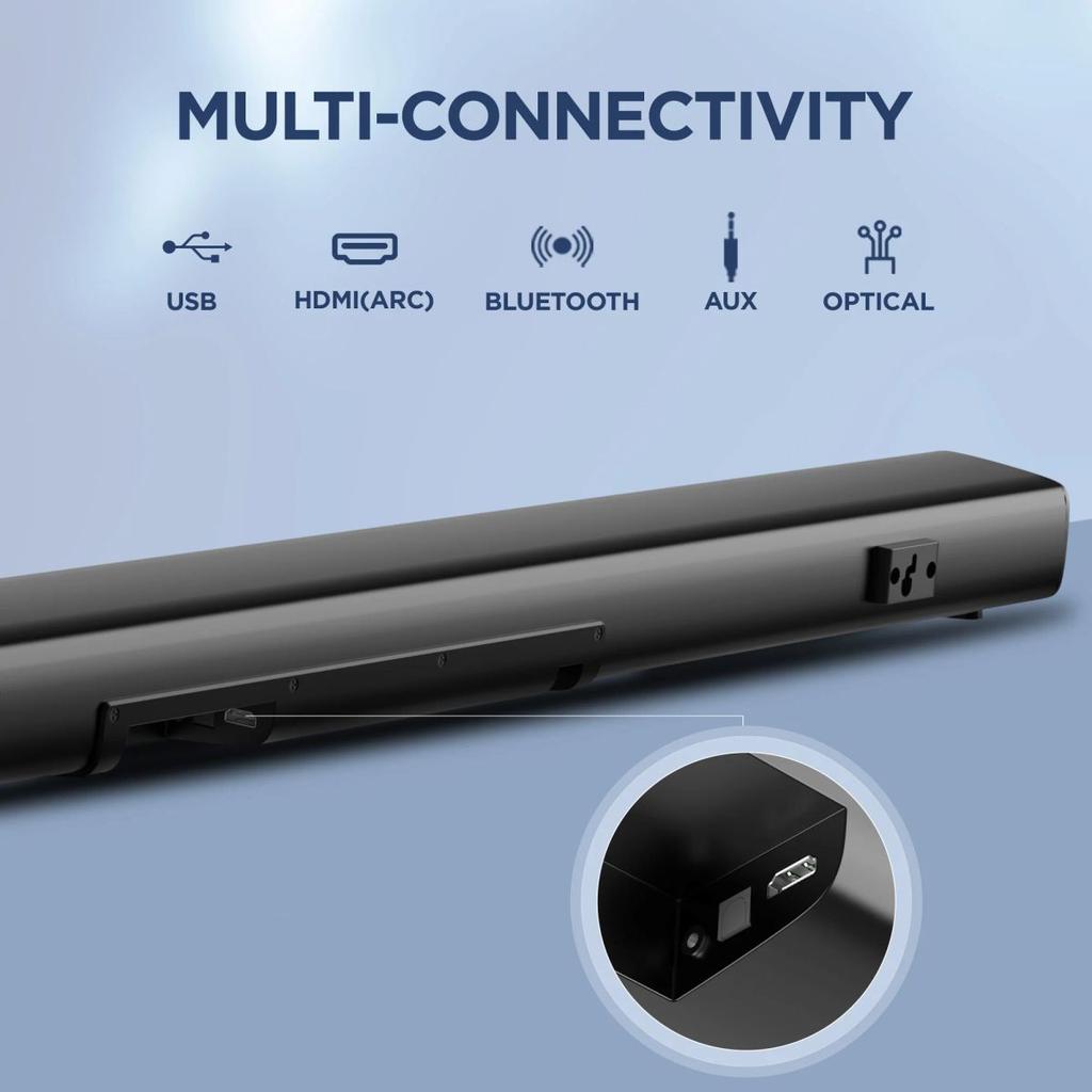 boAt Aavante Bar Quake | 200W RMS boAt Signature Sound, 2.1 Channel Soundbar with Wired Subwoofer, Entertainment EQ Modes, Bluetooth v5.3, USB, AUX, HDMI (ARC) — photo 4