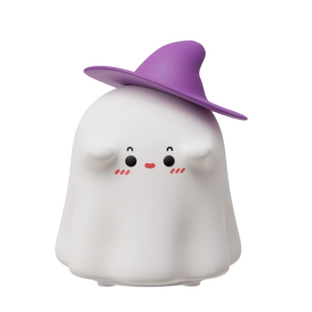 SpookyGlow Witchy Ghost Silicone Night Lamp — Purple