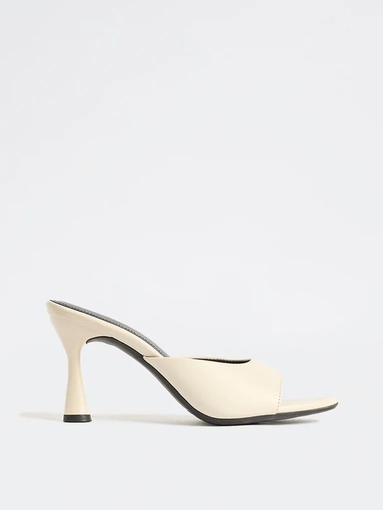LUNA BLU Ivory Stiletto-Heel Sandals — photo 3