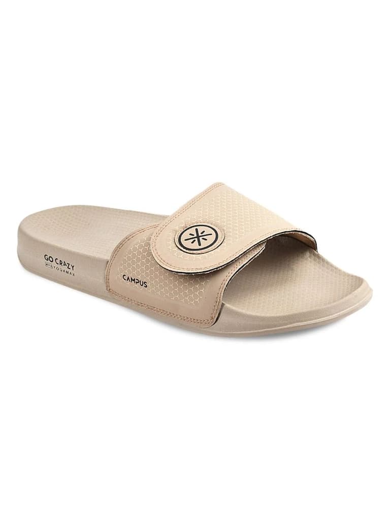 SL-407 Beige Men's Slides — Beige / 6