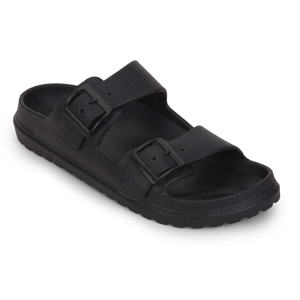 A-HA Black Casual Flat Sandal For Men COMMIT By Liberty — 6/40 / Black