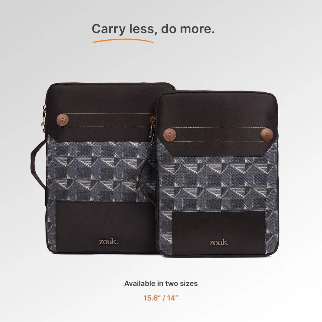 Kochi Carbon Urban Laptop Sleeve - 14inch (Black) — photo 8