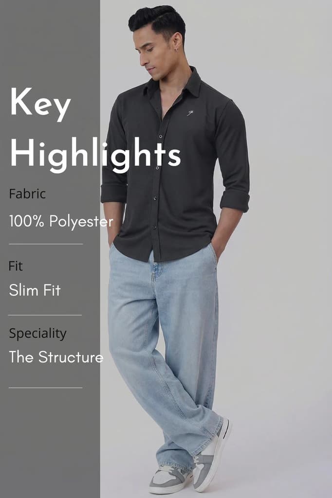 Foundation Fullsleeves Shirt Dark Grey — photo 7