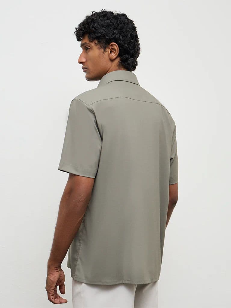 WES Formals Sage Slim-Fit Shirt — photo 4