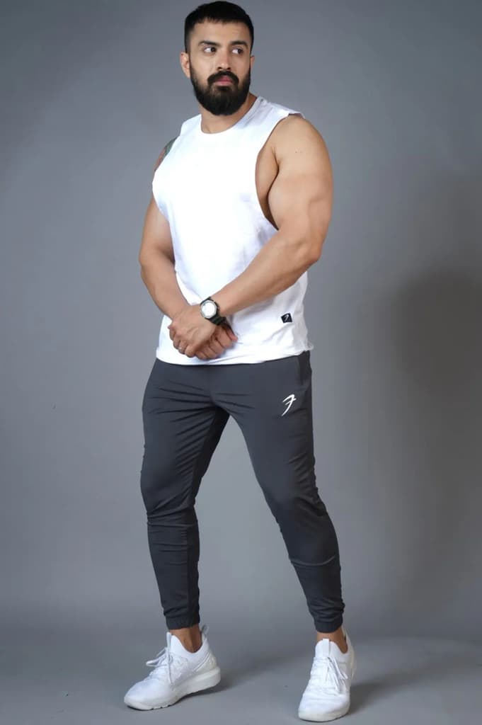 Identity Nylon Joggers Dark Grey — photo 2
