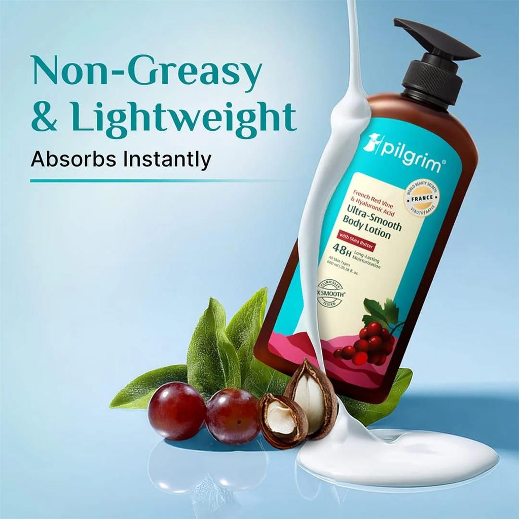 French Red Vine & Hyaluronic Acid Ultra-Smooth Body Lotion - 600ml