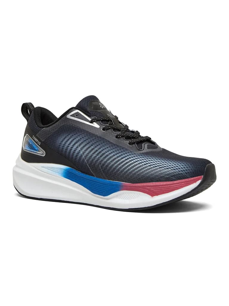 STAVE Black Men's Running Shoes — Black / 6