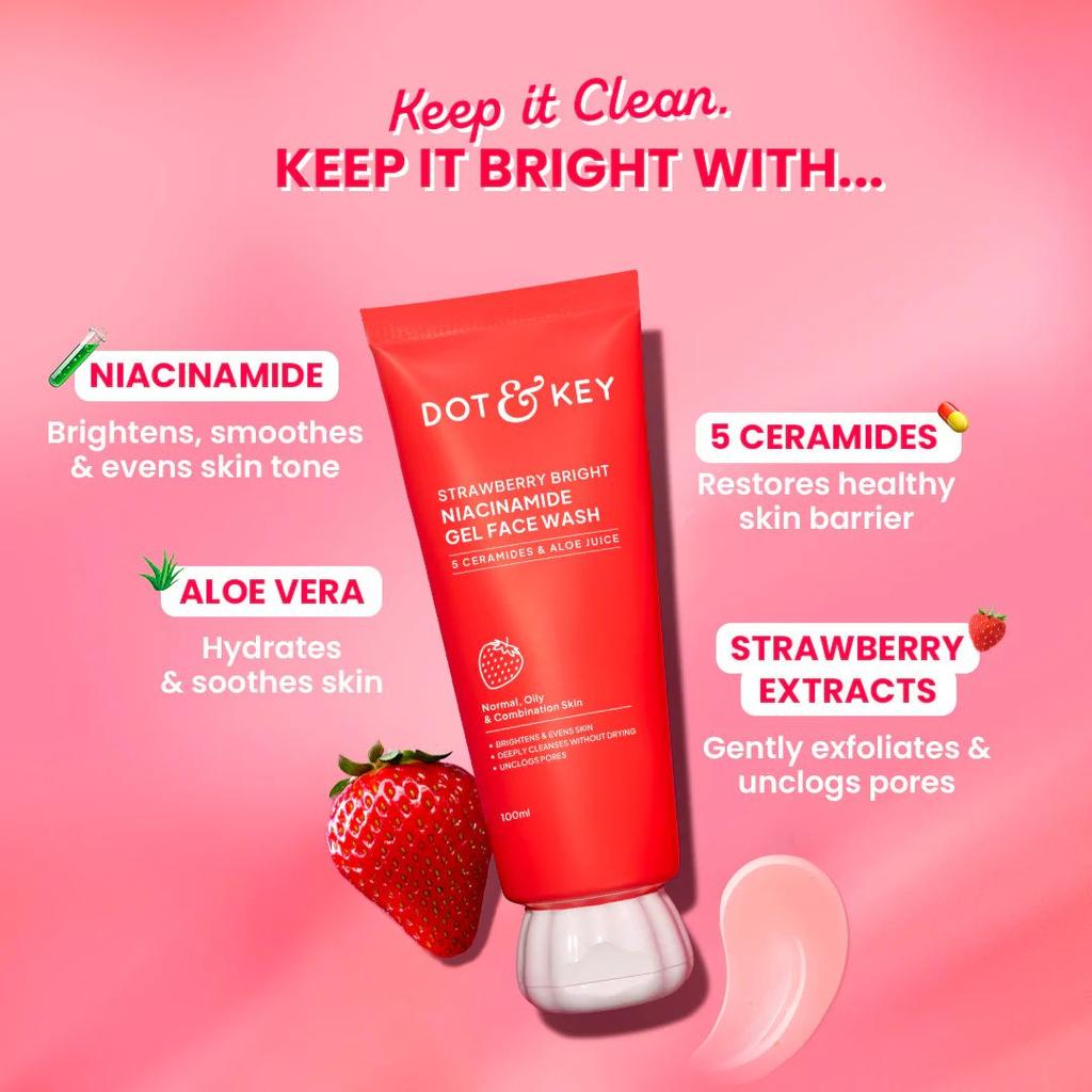 Strawberry Bright Niacinamide Gel Face Wash — photo 3