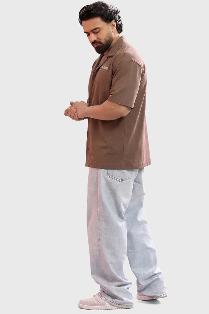 Ashline Oversized Shirt Mocha — photo 2