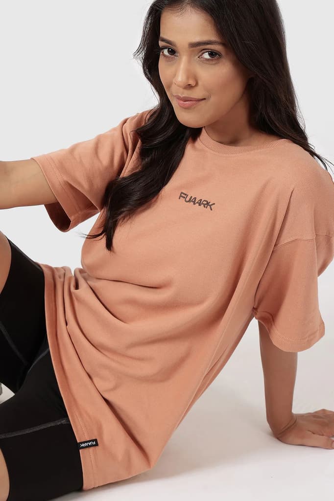 Element Oversized T-shirts Warm Beige — photo 3