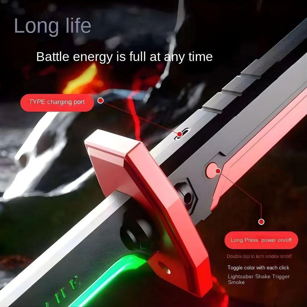 BlazeStrike LED Smoke Sword – Multicolor Light FX Toy — photo 5