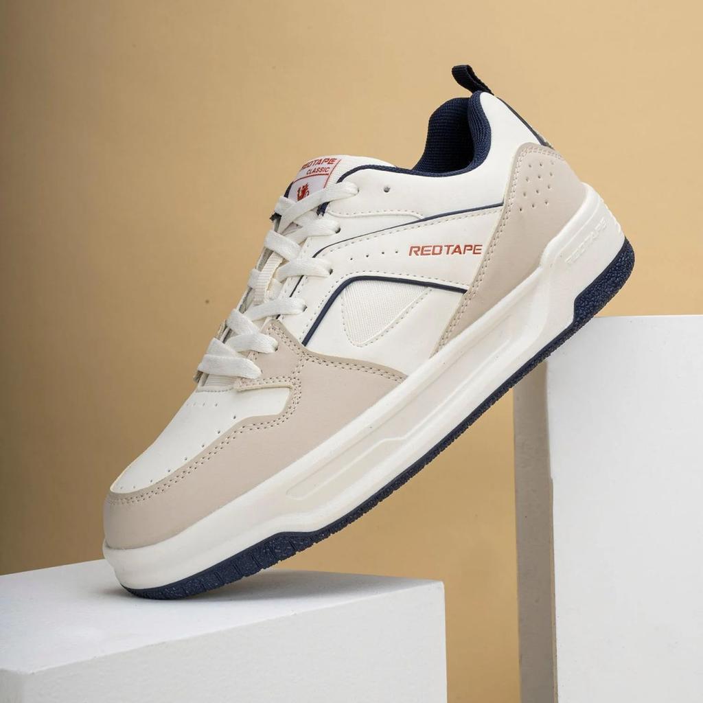 Sneakers for Men in Beige and Navy | Lifestyle Shoes — photo 6